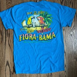 Blue Flora-Bama Graphic T-Shirt